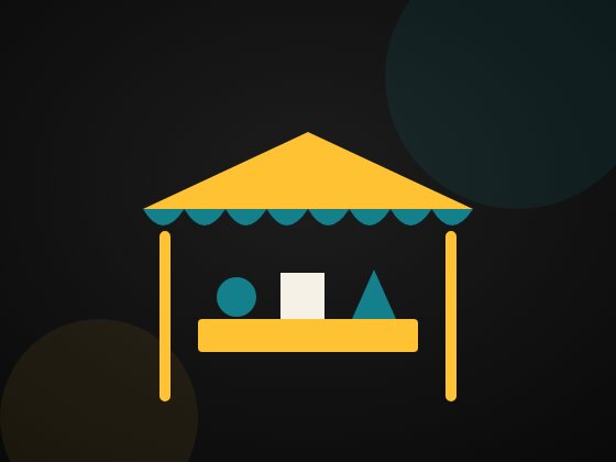 Flea markets icon