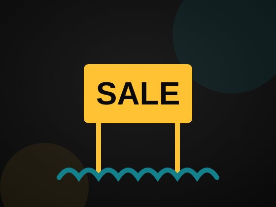Yard sales icon